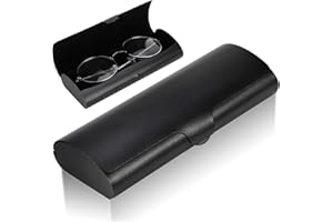 Hifot Aluminium Glasses Case, Slim Reading Glasses Case, Portable Travel Metal Eyeglass Spectacles Protection Hard Shell Case