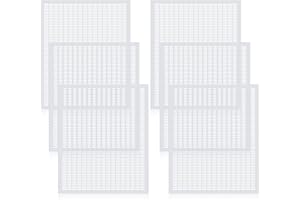Yinkin 6 PCS Plastic Queen Excluder Queen Bee Excluder Bee Hive for Beekeeping and Separating Queen Bees from Honey (White, 10 Frame)