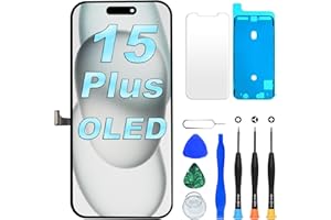 DIGI4U OLED for iPhone 15 Plus Screen Replacement, 6.7'' FHD COF [NOT LCD] Screen for iPhone 15 Plus Display Digitizer Assembly, with Repair Tool Kit for iPhone 15 Plus Replacement Screen