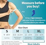 POWERLIX Elbow Brace Support Compression Sleeve for Tendonitis Tennis Golfers view 5