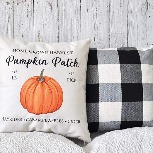 Amazon Com Pandicorn Set Of 2 Fall Farmhouse Decorative Throw