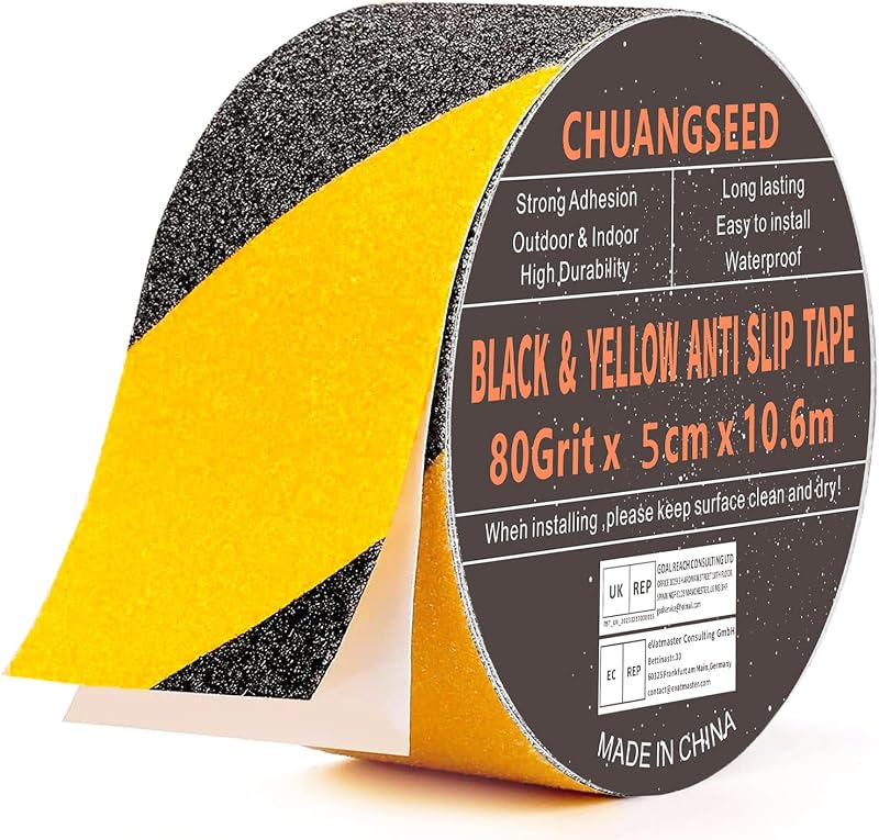 Yellow Black Anti Slip Tape 2in x 35ft High Traction