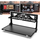 MusixiA Foldable Tailgate Table for 2021-2026 Ford Bronco (2/4 Door) | Double-Layer Cargo Shelf with Molle Panel, Aluminum Alloy, Upgraded Hardware for Perfect Fit