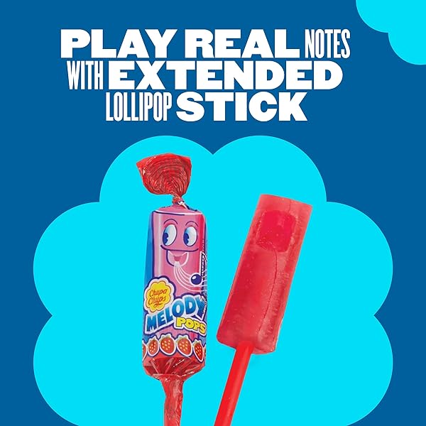 CHUPA CHUPS MELODY POPS 5CT – BLUEST RASPBERRY