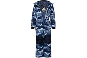 Arctix Kids Dancing Bear Insulated Snow Suit, Mountain Camo Blue, X-Large