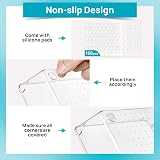 Vtopmart 28 PCS Clear Drawer Organizers Set 4 Sizes Non-Slip Acrylic Bins for view 7