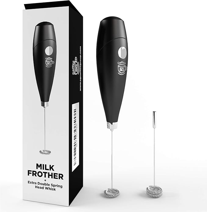 SGCoffee Electric Milk Frother Handheld Battery Operated