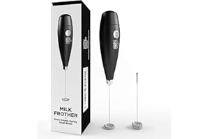 Powerful Double Whisk Milk Frother - Handheld Coffee Blender Frother - Electric Whisk Mini Mixer, Milk Foamer Drink Stirrer, 