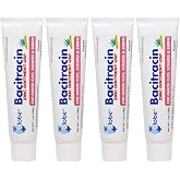 Globe Bacitracin Zinc Ointment with Aloe 1 oz, Antibiotic Ointment, 4 Pack | Bacitracin Zinc Formula, Aloe Vera, Minor Cuts and Scrapes Care, Sealed Tubes, First Aid Kit Supply, Easy Application