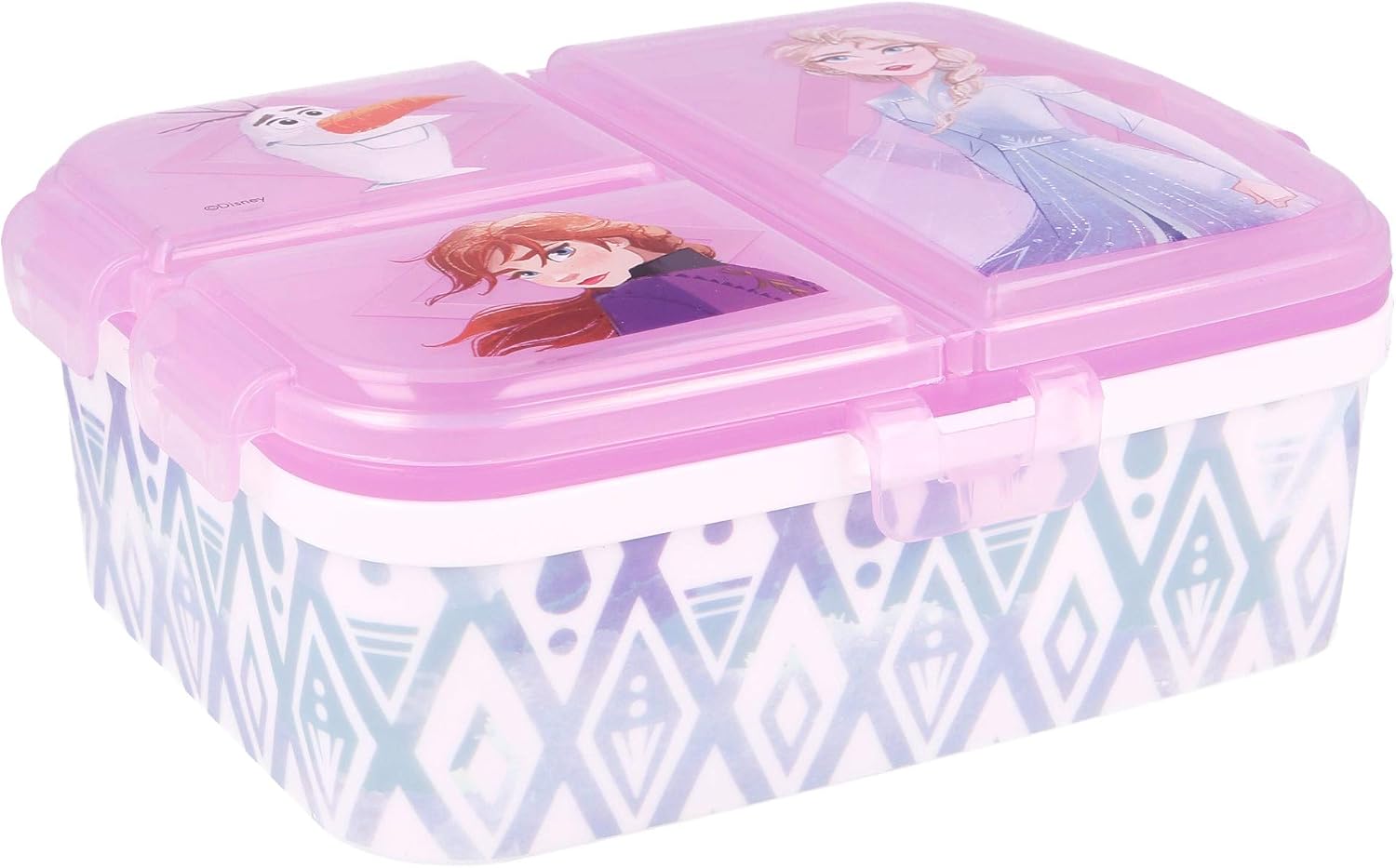 STOR Frozen 2 XL Multi Compartment Rectangular Lunch Food Box Container, BPA Free, Multicolor, Estándar
