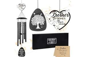 Luvsweets Memorial Gifts for Loss of Brother - 36'' Memorial Wind Chimes for Outside, Sympathy Bereavement Condolence Grief R