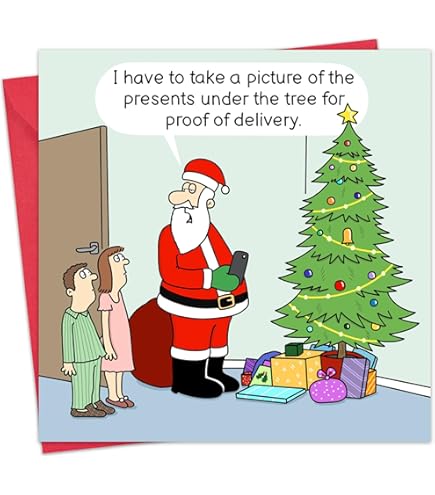 Twizler Merry Christmas Card with Hybrid Sleigh - Funny Christmas