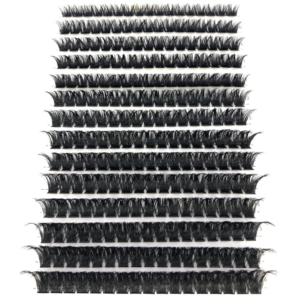 HBZGTLAD 30D/40D/50D/60D/80D /100D Mink Eyelashes 280 Bundles Natural Eyelash extension 3D Russia Volume Individual Eyelash Cluster Makeup Tools Lashes（100D-0.07mm-D Curl-MIX）