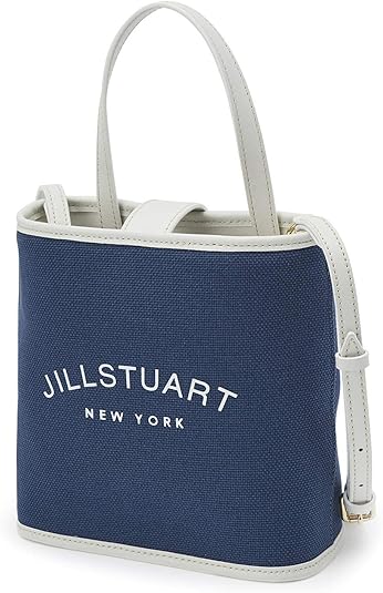 Amazon ジルスチュアート Jillstuart Newyork 3 Wayブラウンレザー配色キャンバストートバッグ レザー ウェビングストラップ同梱 One Size Blue 並行輸入品 Jillstuart Newyork Acc ジルスチュアート トートバッグ