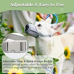 Mayerzon Dog Muzzle, Soft Mesh Muzzle for Small