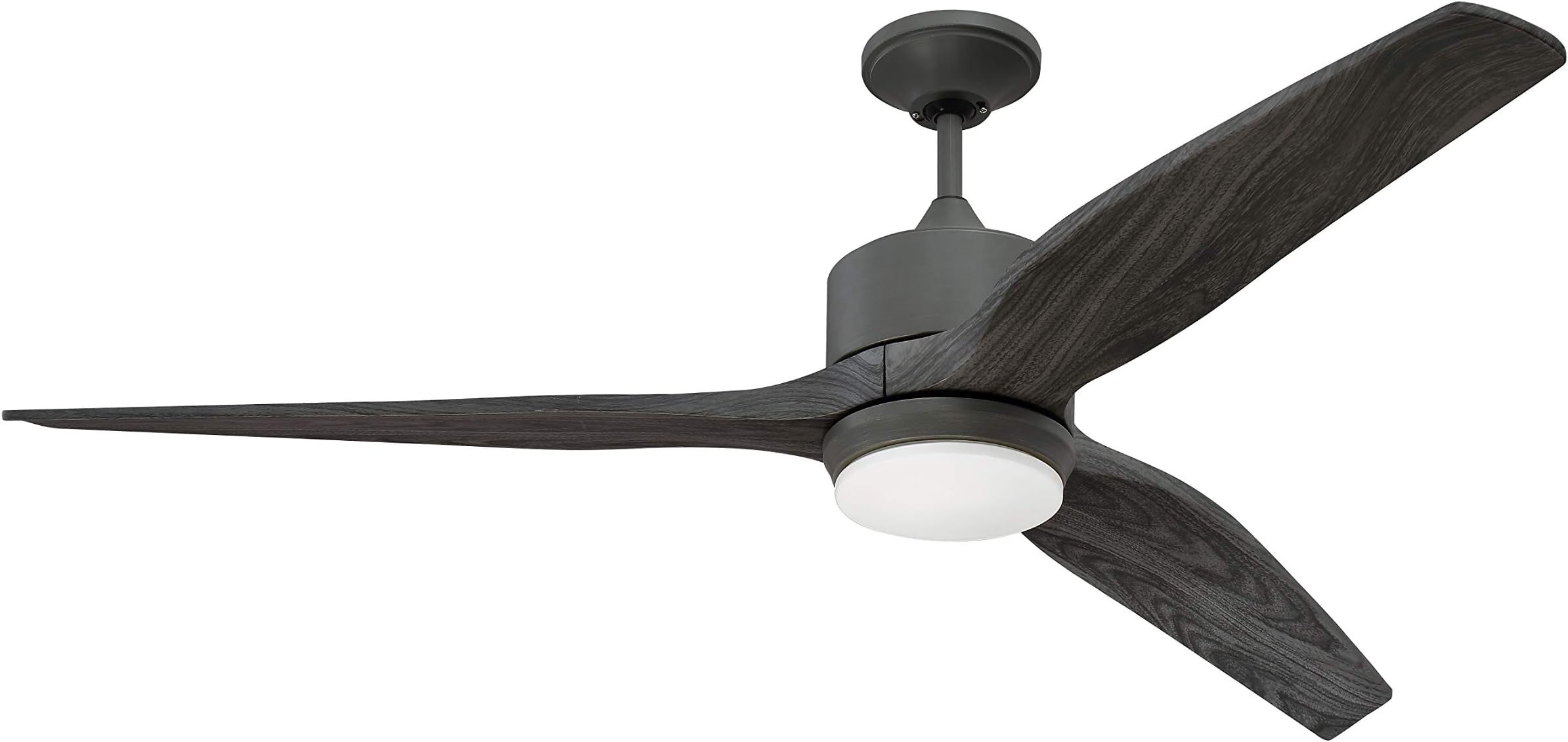 Craftmade K11289 Mobi 60" Outdoor Ceiling Fan with 17 Watts LED Light Kit and Remote, 3 ABS Blades, Aged Galvanized