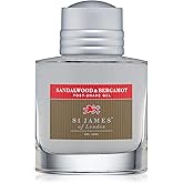 St James of London Sandalwood & Bergamot Post Shave Gel, 3.4 Fl Oz