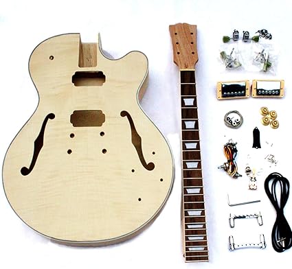 Kit De Guitare Electrique A Monter Soi Meme Avec Tous Les Accessoires Par Cnc Amazon Fr Instruments De Musique