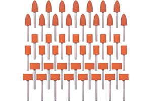 45PCS Sanding Bits for Dremel Rotary Tool, Grinding Stone Sanding Drill Bits with 1/8" Shank, Aluminium Oxide Tough Enough to