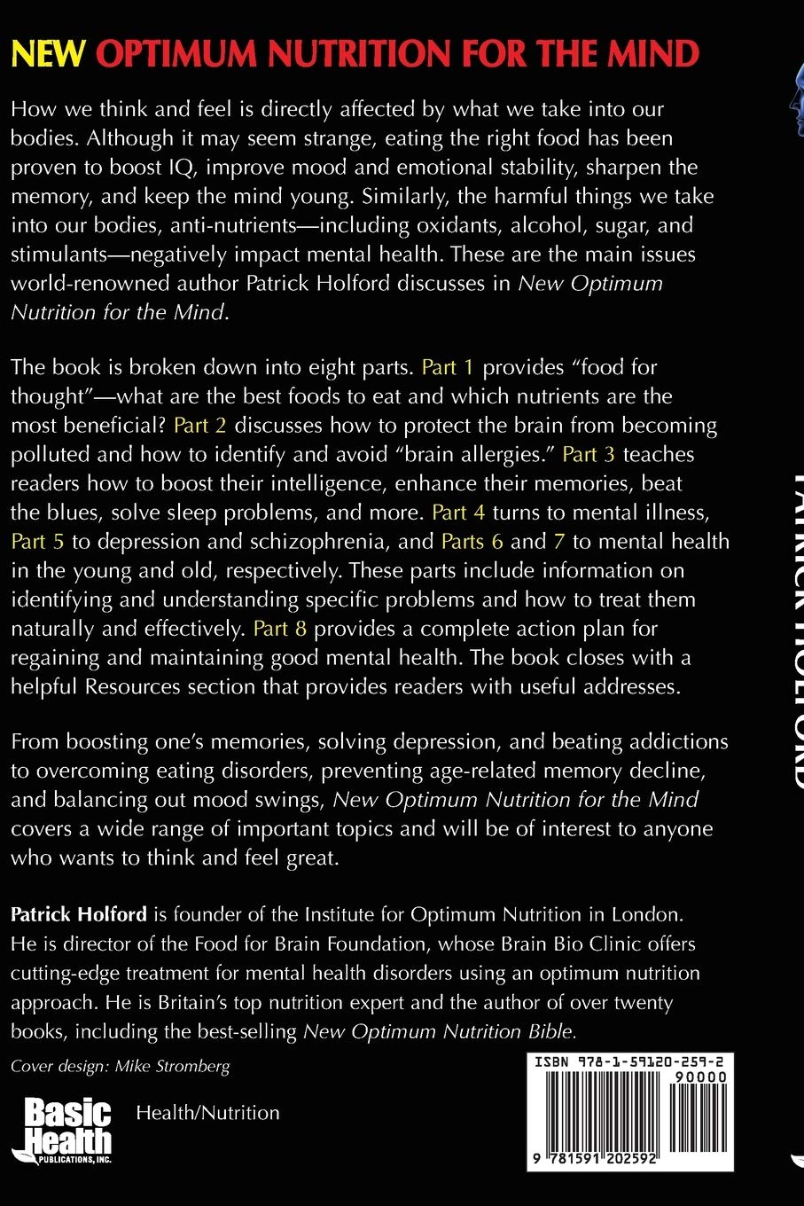 Buy New Optimum Nutrition For The Mind Book Online At Low Prices In India New Optimum Nutrition For The Mind Reviews Ratings Amazon In