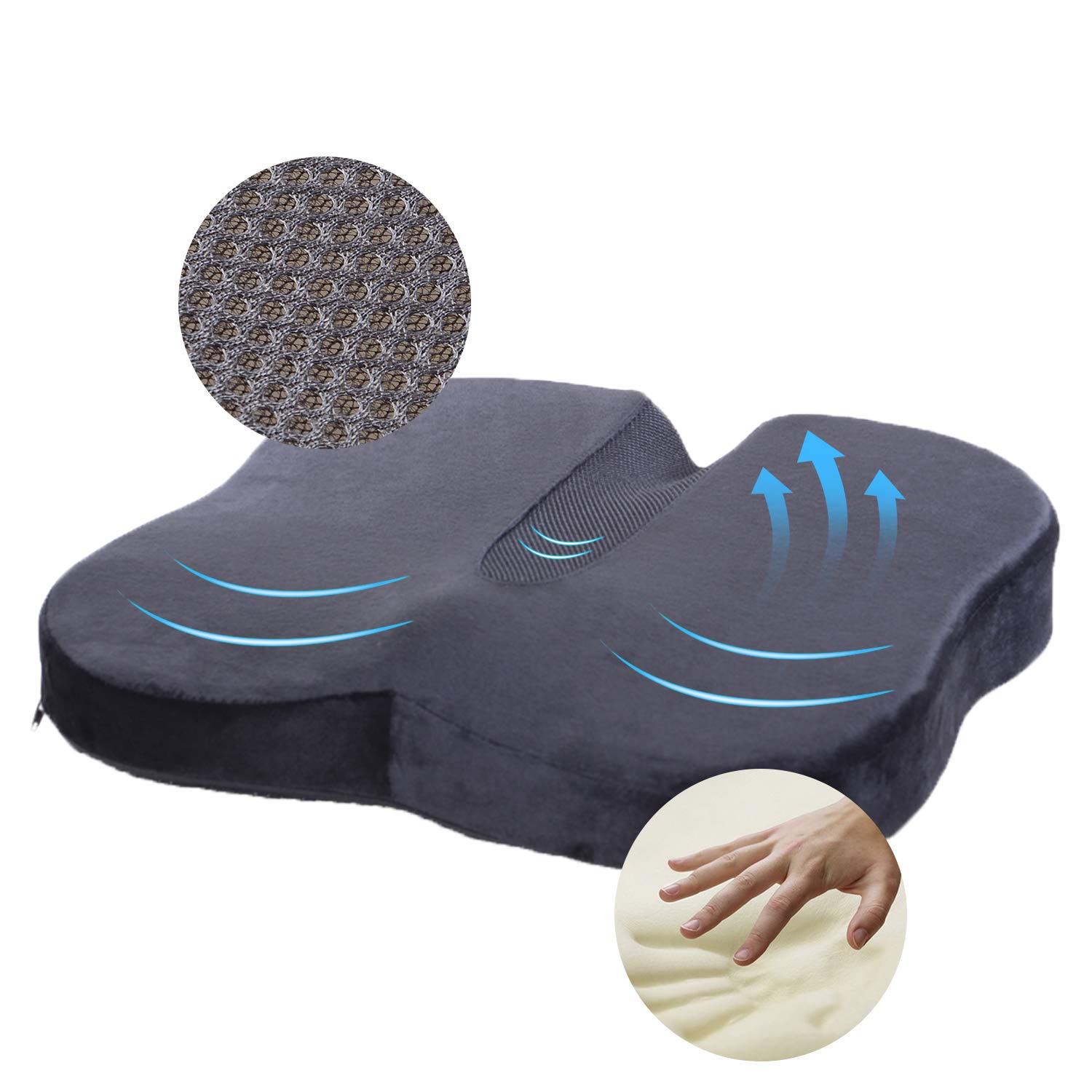 Coussins De Siège Intégrés En Forme De L En Mousse à Mémoire