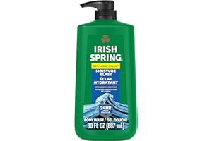 Irish Spring Mens Body Wash, Moisture Blast Body Wash for Men, Feel Fresh All Day, 30 Oz Pump Bottle
