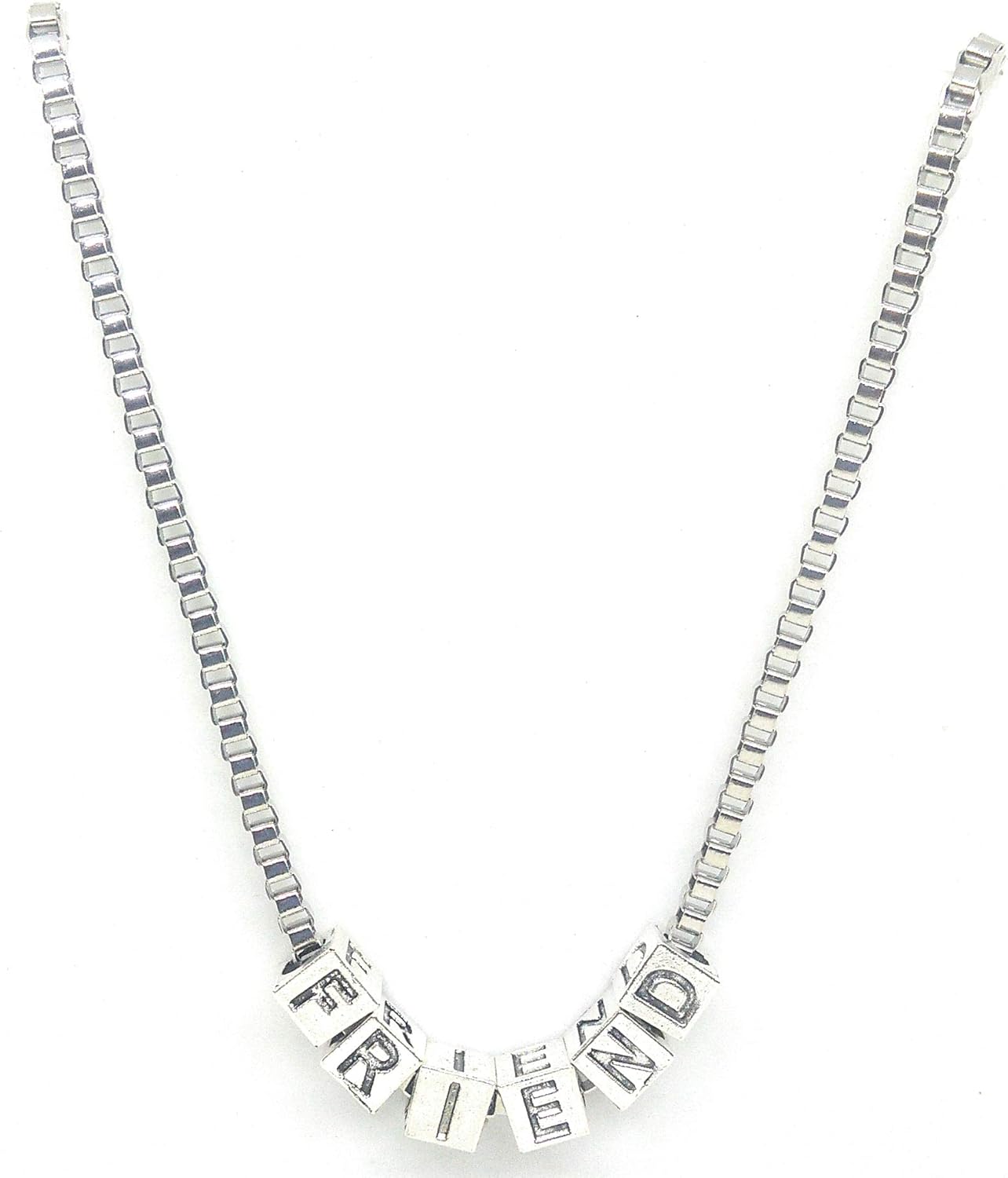 Designer Friend Letter Chain Pendant for Men & Women, 22 Inch Long