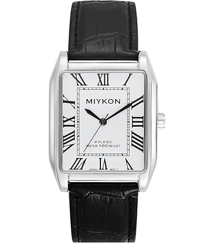 Amazon.com: Peugeot Men's Rectangular Textured Roman Numeral Dial