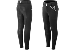 Equinavia Greta Kids Unisex Fleece Lined English Winter Full Seat Riding Breeches for Girls, Boys