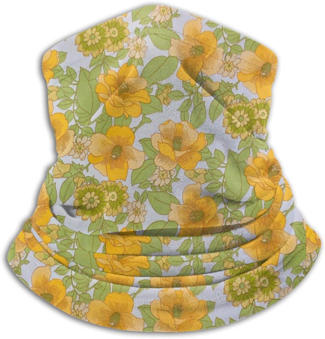 Face Mask Custom Style Flowers Colorful 3D Seamless Half Face Bandanas Balaclava