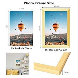 JCJMY 4x8 Picture Frame Gold for Wall Hanging or