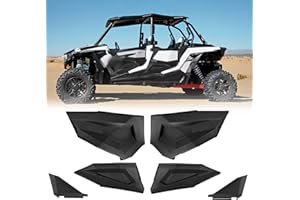 KEMIMOTO Lower Doors Compatible with RZR XP4 1000, Plastic Lower Doors Panel Inserts with Alloy Steel Frame Replace 2879942 C