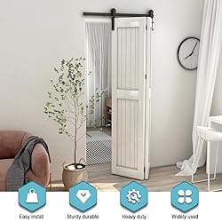 AONAYIOA 48"/4FT Bi-Folding Sliding Barn Door
