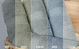 Utopia Towels 8 Piece Set Cotton Hotel Quality Bath Hand Washcloths Cool Grey view 8