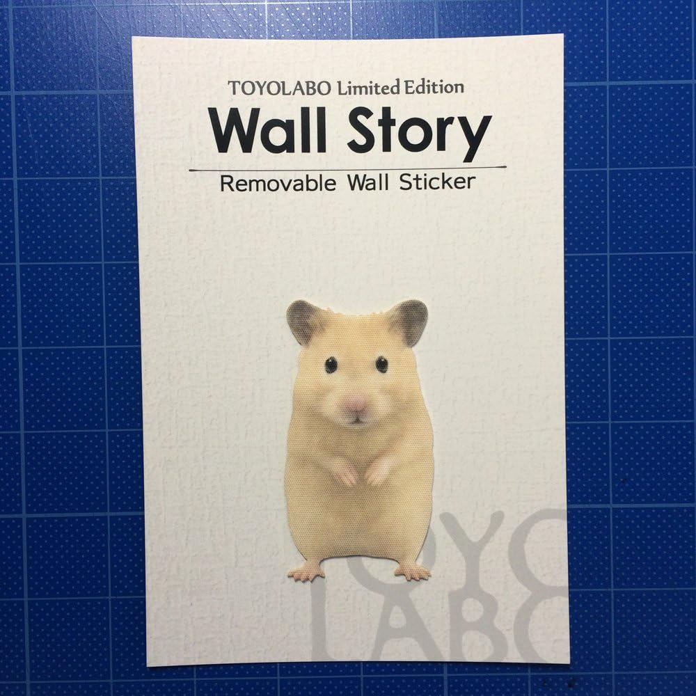 Amazon Co Jp ウォールステッカー Animal Life Color キンクマハムスター 立ち おもちゃ