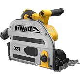 DEWALT 20V MAX XR 6-1/2 in. Cordless Plunge Track Saw (DCS525B) | Battery not included, 2,500 - 5,400 (no-load) RPM, High accuracy, Includes 48T blade, Onboard wrench, Splinter guard, Dustbag