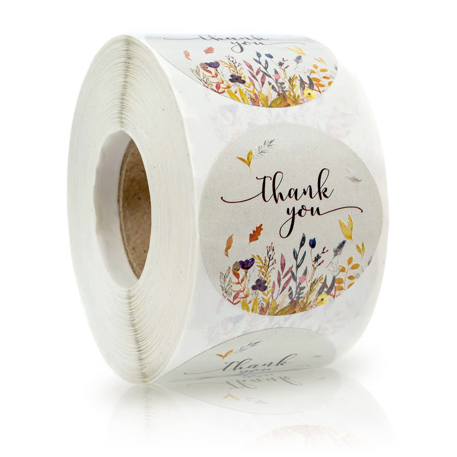 jiuzcare 1.5 Inch Thank You for Supporting My Small Business Stickers, 500 Pcs Elegant Rose Gold Foil Labels for Packaging, Round Envelope Seals for Boutiques, Gift Wraps & Retailers