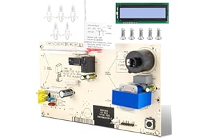 FRAMEFIRM 013464f pc Board Control & 013640f LCD Display Pool Replacement Parts Compatible with Raypak Digital Gas Heater Models 406a,185b,265b,335b,405b,206a,266a,336a,406a,207a,267a,337a,407a