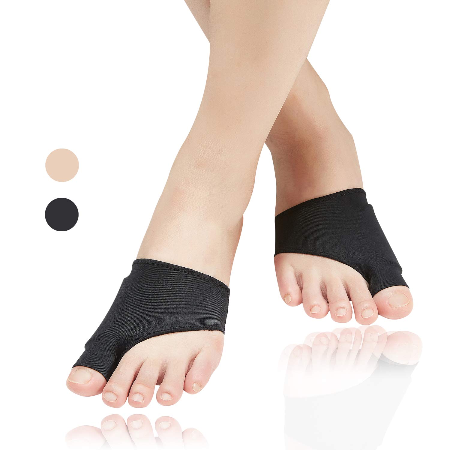 (4pcs) Bunion Corrector,Bunion Relief Sleeve with Soft Gel Cushion REUSEABLE Toe Spacer Socks,Bunion Splints Great for Hallux Valgus & Big Toe Joint,Hammer Toe for Men and Women-Small/Medium.