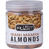 Mamra Almonds (Badam) - Grade AAA Quality, Bold Size, 100% Natural, Dry Nuts, Healthy Food More Nutritious, by J J Crunch N Munch, 120 grams