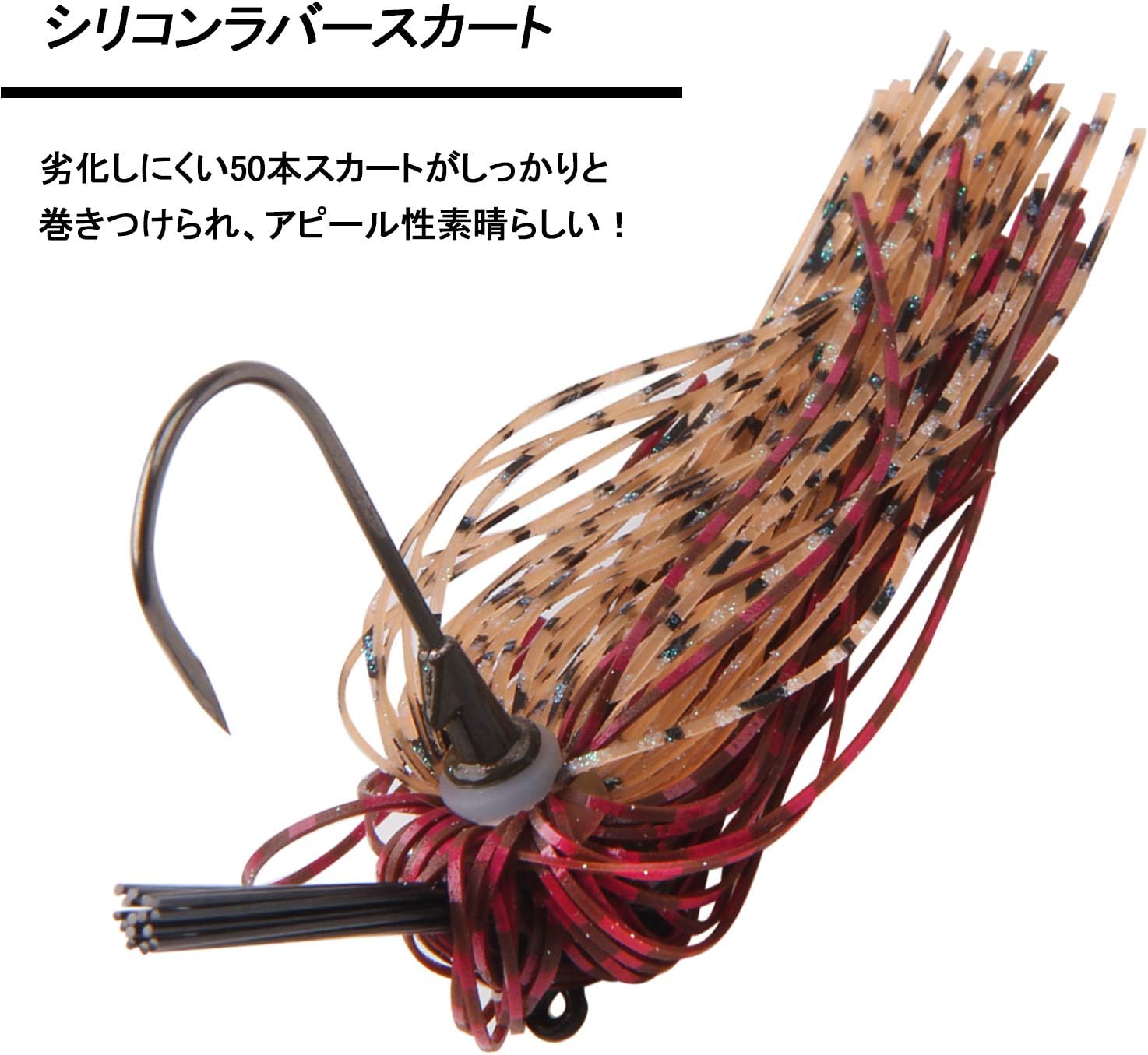 Amazon Shaddock ラバージグ フットボールジグ バス釣り ルアー 1 4oz 3 8oz ブラシガード シリコンラバースカート付 5色 12本セット 6本1 4oz7g 6本3 8oz10g Shaddock ルアー