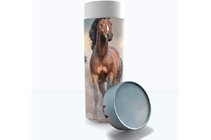COMMEMORATIVE CREMATION URNS Wild Horses Scattering Tubes for Human Ashes TSA Approved Scattering Urn and Eco-Friendly Biodegradable Urns for Human Ashes & Biodegradable Urn for Burial at Sea