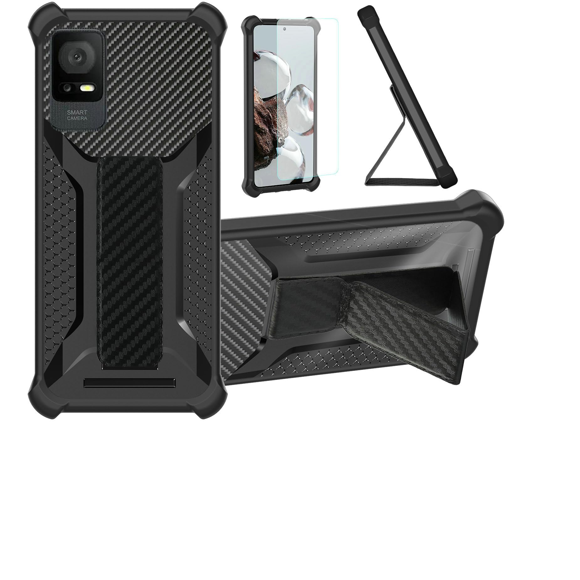 Aroepurt Case for TCL 406 Phone Case Stand Cover