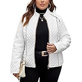 Geschallino Women's Casual Reversible Coat Plus Size Floral Print Windbreaker Lightweight Jacket with Hood