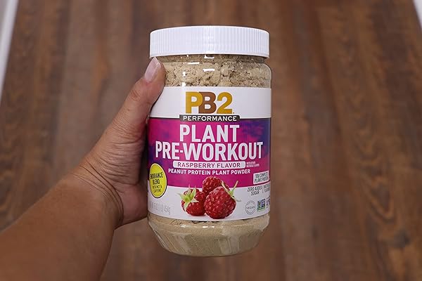PB2 PERFORMANCE PLANT PROTEIN PRE-WORKOUT SUPERFOOD – RASPBERRY FLAVORED – ENDURANCE BLEND WITH MCT & CAFFEINE