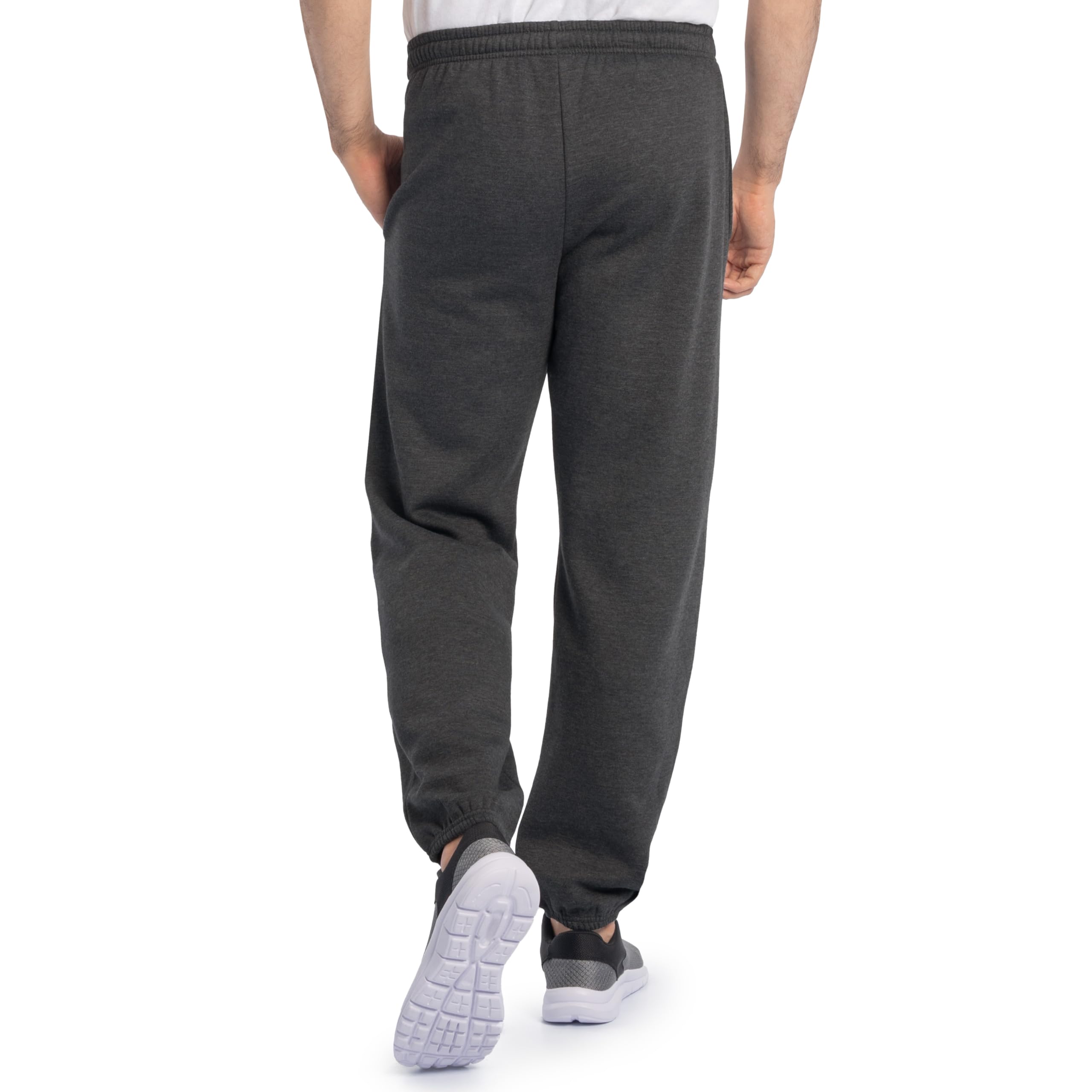 Fruit of the Loom Eversoft Fleece Elastic Bottom Sweatpants with Pockets, Relaxed Fit, Moisture Wicking, Breathable