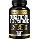 1300mg Turkesterone and 1100mg Ecdysterone Supplement for Men, 180 Capsules | Standardized to 95% Beta Ecdysterone and 10% Turkesterone Muscle Building Supplement for Men, Strength &amp; Performance Support