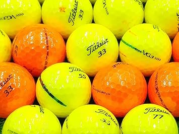 Amazon Ab落書き タイトリスト Vg3 16年モデル カラー混合 12個セット ロストボール タイトリスト Titleist ゴルフボール