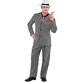amscan Adult Mob Boss Costume, Medium - 40-42, 1 Pc, Black