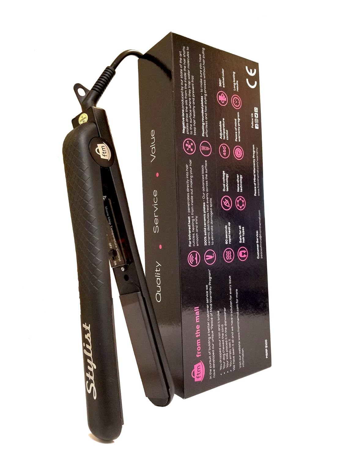 Buy From The Mall Stylist Hair Straightener 100 Ceramic Nano